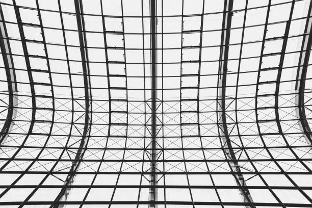 istock Abstract glass window roof architecture exterior 1124920903