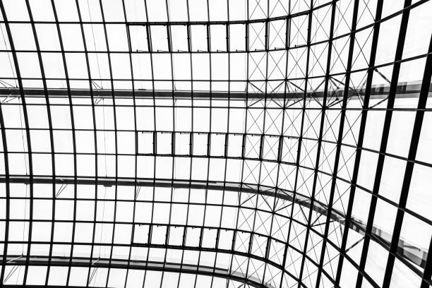 istock Abstract glass window roof architecture exterior 1124922636