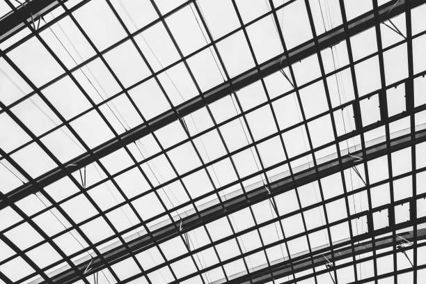 istock Abstract glass window roof architecture exterior 1124923777
