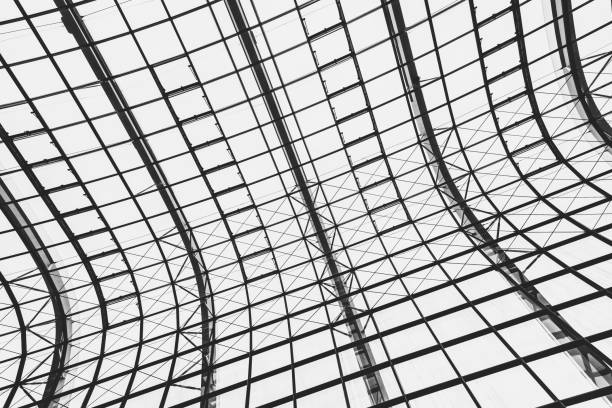 istock Abstract glass window roof architecture exterior 1124923855