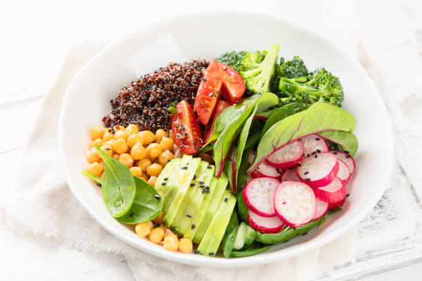 istock Healhty vegan lunch bowl 1124929267