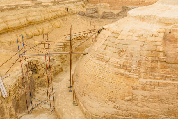 istock Scaffolding behind the great Sphinx in Giza plateau. Cairo, Egypt 1124944401