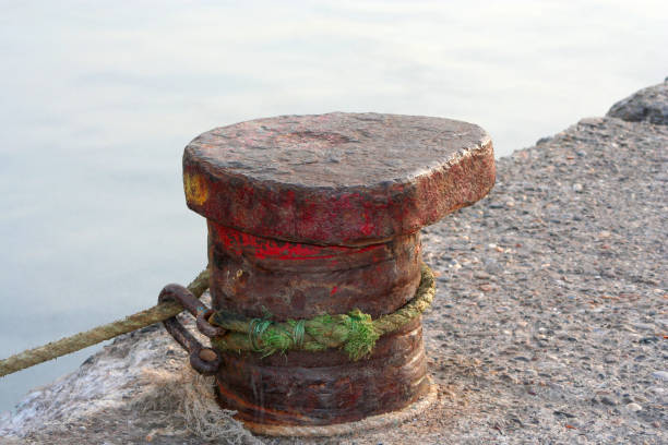 istock Bollard, makefast, bollard and sea 1124950259