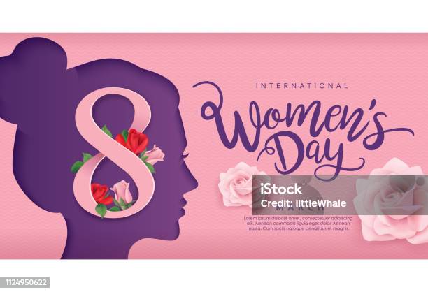 Happy Womens Day Stock Illustration - Download Image Now - Women, Day, International Womens Day