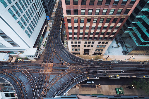 Elevated Train in Chicago