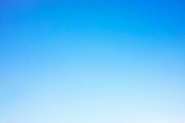 istock Clear blue sky background and empty space for your design, no cloud 1124961628