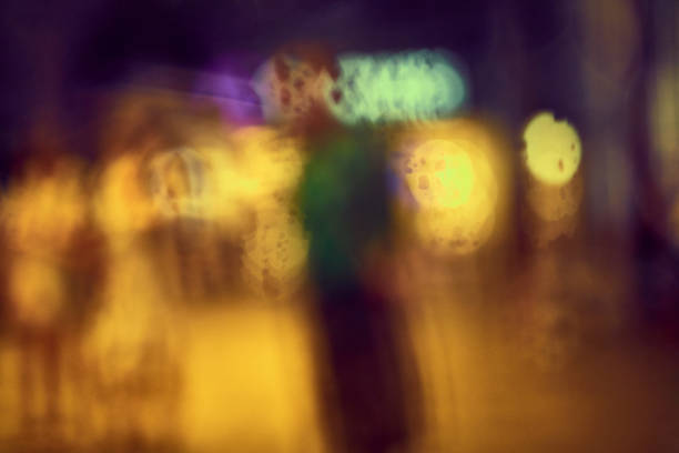 istock Abstract circular bokeh background of night light 1124963139
