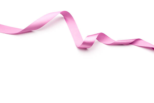 istock pink satin ribbon isolated on white background 1124963426