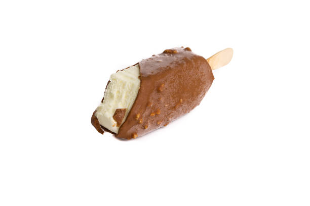 istock Chocolate popsicle Ice cream isolated on white background 1124967496