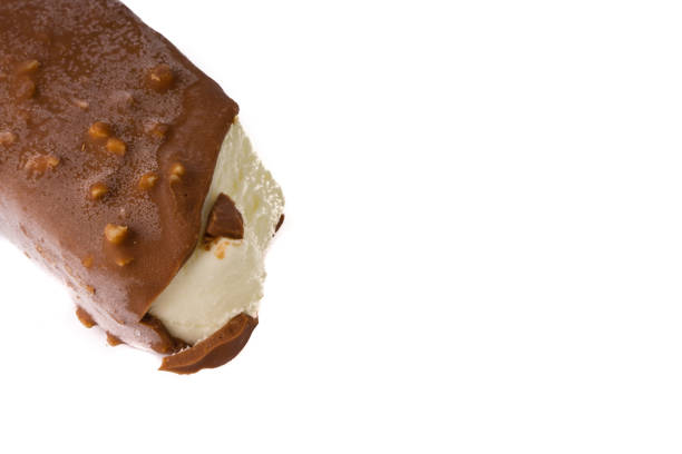 istock Chocolate popsicle Ice cream isolated on white background 1124967511