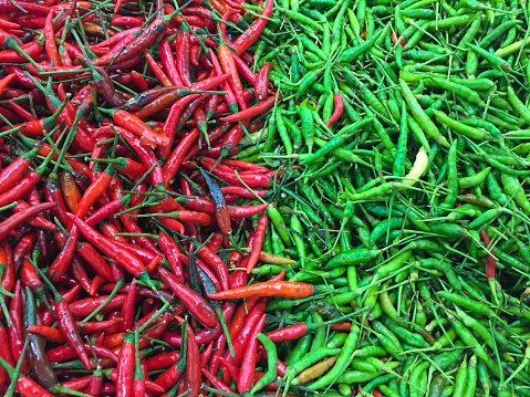 Red and green chili