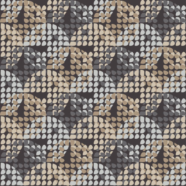 istock Polka dot seamless pattern. Mosaic of circles with different parts. 1124990514