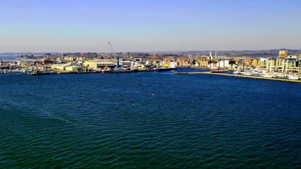 istock Poole harbour and sailing boats by drone 1124990861