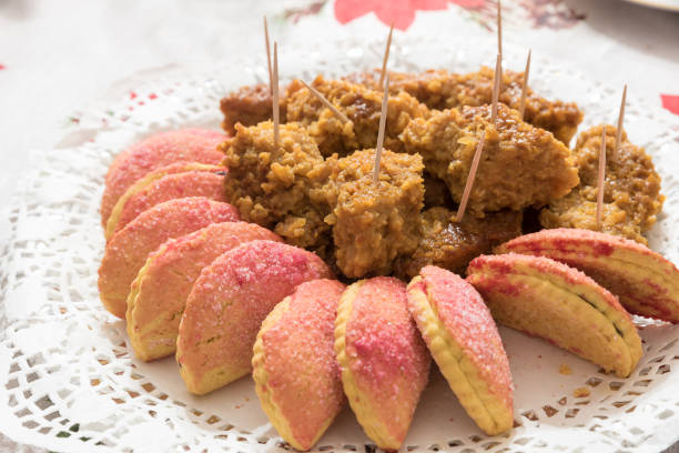 istock Rice cake and sweet ravioli in the plate 1124993375