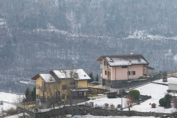 istock Countryside during winter with snow composition 1125001393