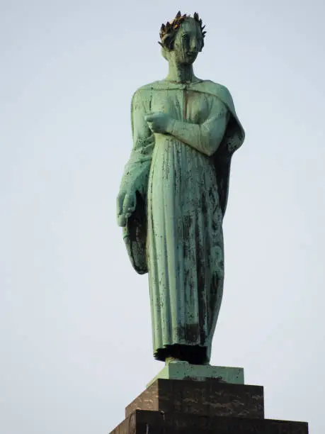 The statue in front of the Ny Carlsberg Glyptotek, an art museum in Copenhagen, Denmark.