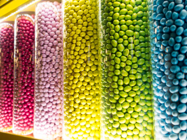 istock Colourful candies in jars 1125001849