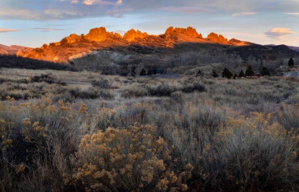 istock Sunrise glow on the Devils Backbone located in Loveland Colorado 1125004845