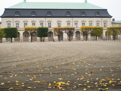 Copenhagen/Denmark - November 01 2015: The Royal Stables are located at Christiansborg Palace on the island of Slotsholmen