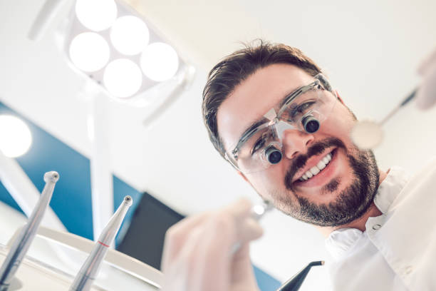 istock Cheerful Male Dentist From Patient Perspective 1125009704