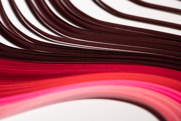 istock Abstract red color rainbow stacked together in curve shape 1125010840
