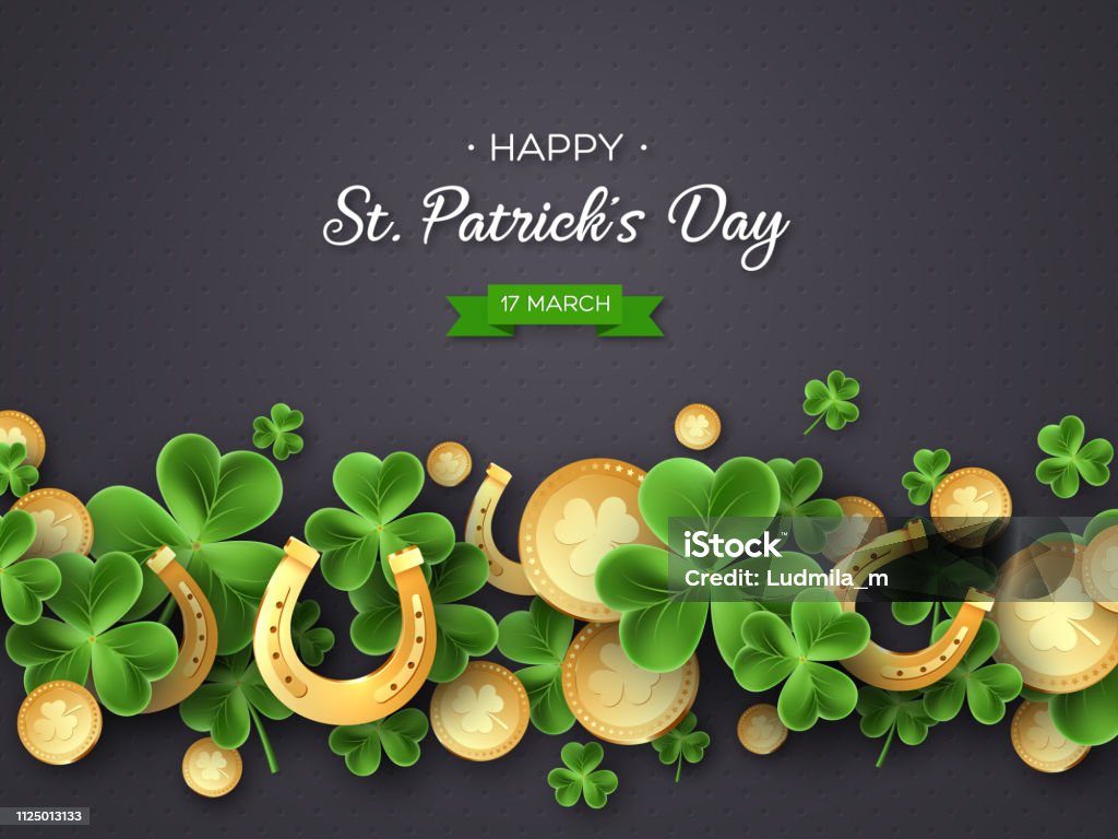 St. Patricks Day salutation conception des vacances. - clipart vectoriel de Saint Patrick libre de droits