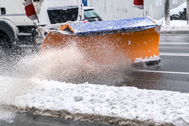 istock Winter. Snow removal vehicle removing snow 1125026425