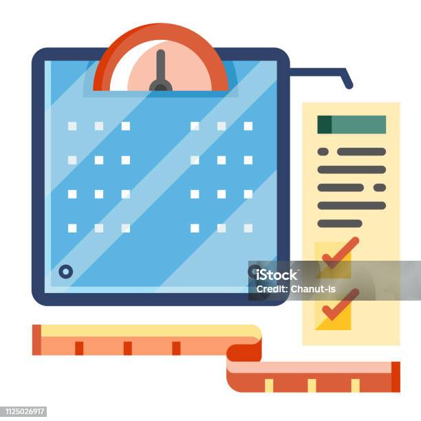 Weight Control Images Weight Control Flat Illustration Stock Illustration - Download Image ...
