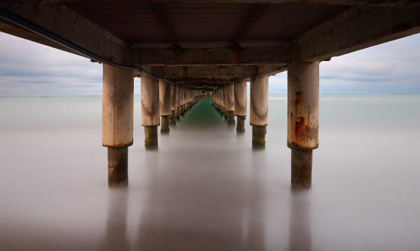 istock Long exposure under the Atakum Pier, Samsun, Turkey 1125027796