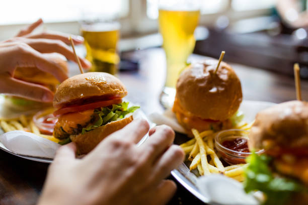 istock Burgers and beer are best combination 1125028875