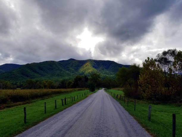 istock Cloud Star Over Country Road 1125030612
