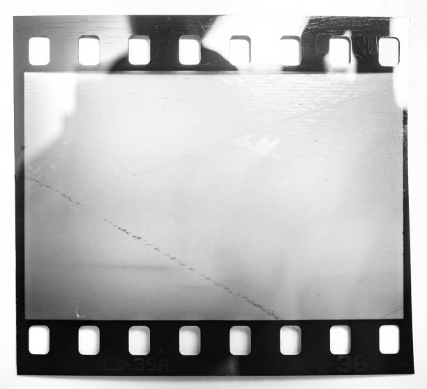istock old and vintage looking 35mm film strip or negative frame on white 1125032578