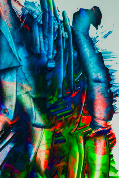 istock Abstract art colourful background. Hand-painted background.  - Image 1125036695