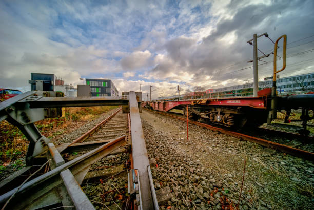 istock Transfer station and sidetrack at a station 1125039255