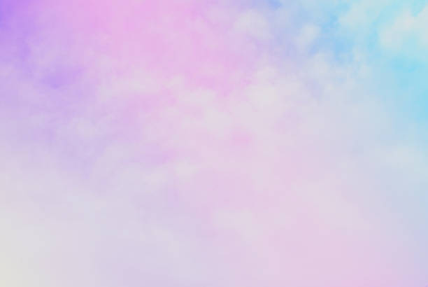 istock Bright sky and cloud colorful pink and blue pastel tone color. 1125040080