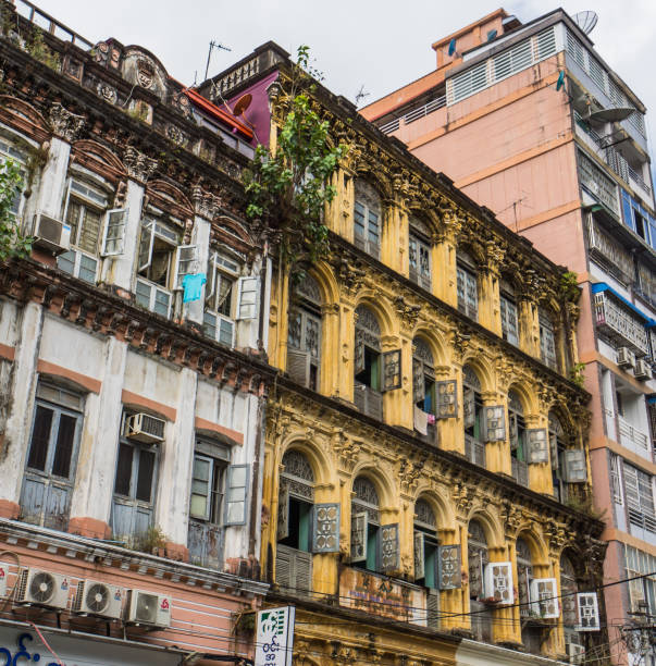 istock residential building in Yangon, Myanmar, 1125043514