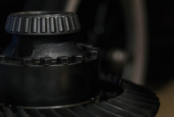 istock shaft with roller bearing and hypoid gear 1125054990