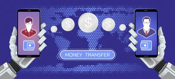 Vector illustration of Global Money Transfer