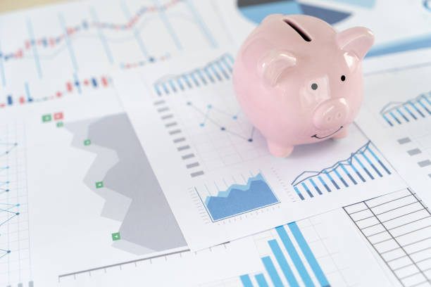 istock Finance Data analyzing with calculator  Economy Investment planning budget 1125055709