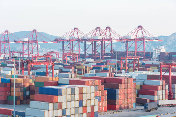 istock Yangshan harbor of Shanghai 1125057449