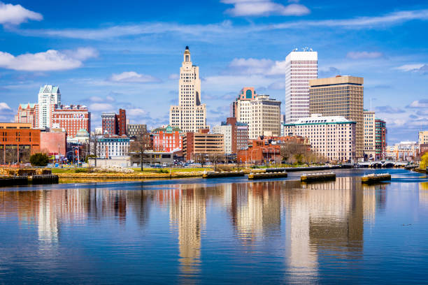 istock Providence, Rhode Island, USA downtown skyline on the river. 1125057482