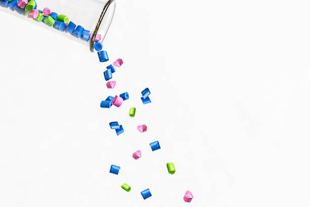 Plastic granules. Polymer pellets. Polymeric dye. Colorant pellets.