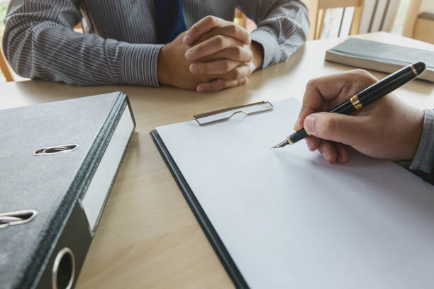 istock Job interview with human resource manager in office 1125071130
