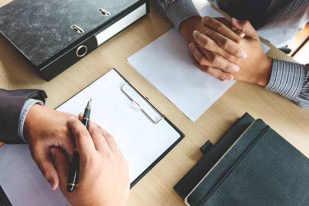 istock Job interview with human resource manager in office 1125071225
