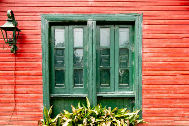 istock Wooden house painted red 1125073287