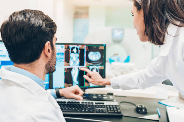 istock Two doctors advice on MRI scan results 1125075542