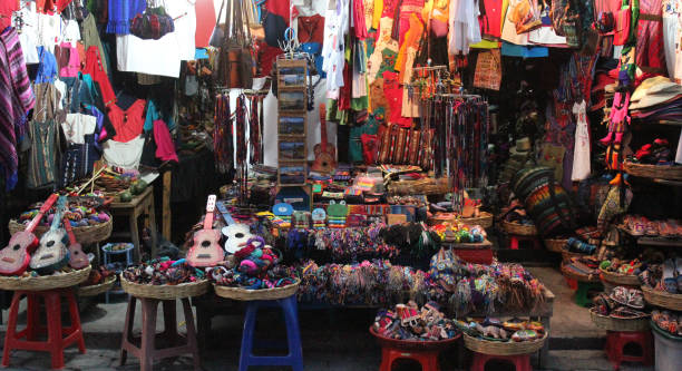 istock Colourful Central American market stall 1125083125