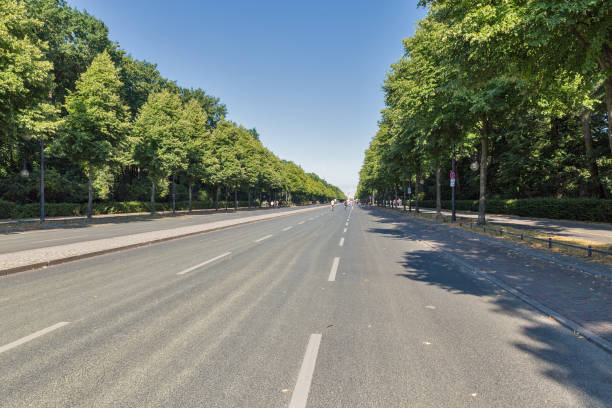 istock Central street in Tiergarten Park, Berlin. 1125085622