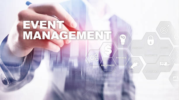 istock Event management Concept. Event management flowchart. Event management related items. Mixed media business. 1125091055