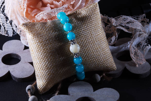istock aqua amazonite with pearl bracelet 1125091556